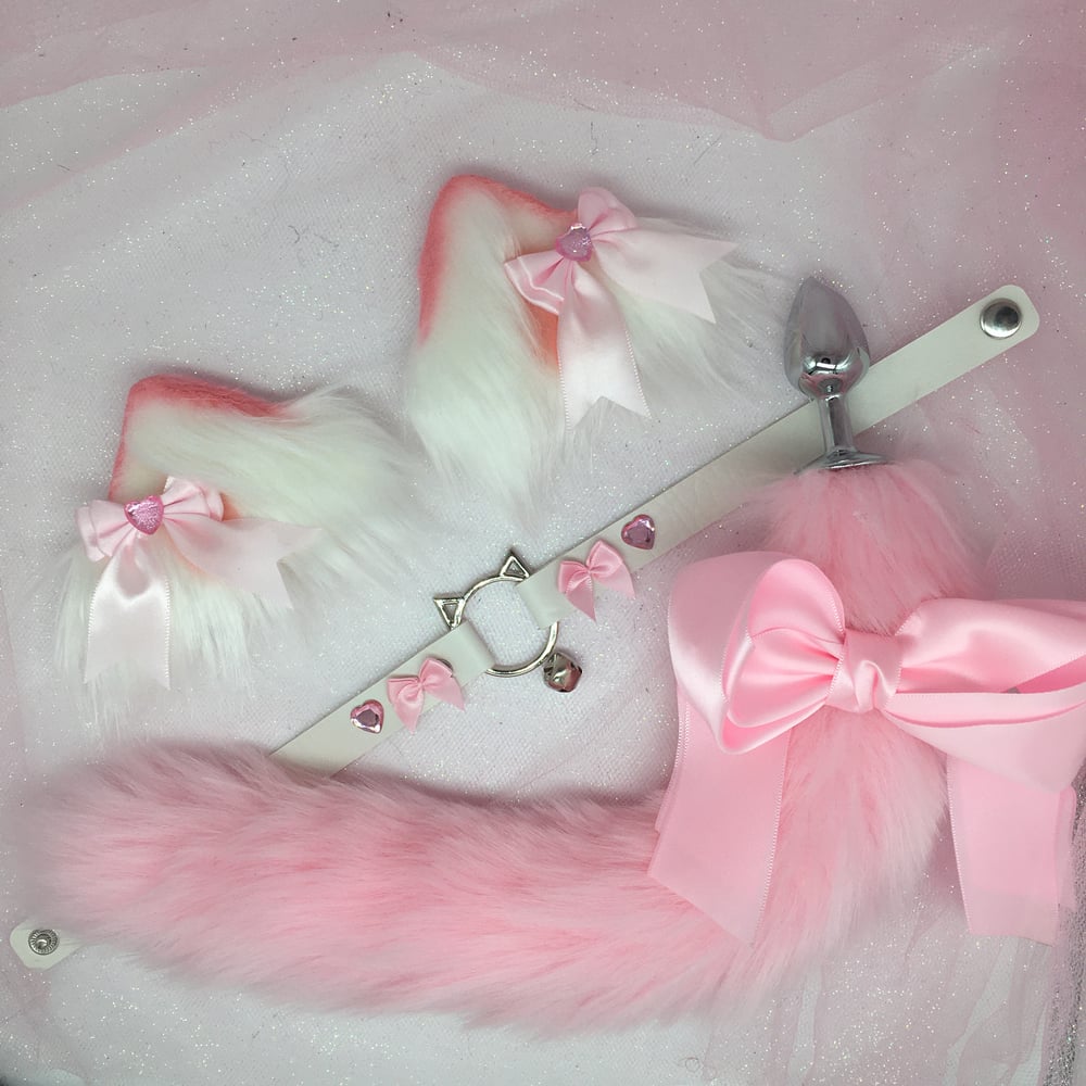 Pink bows PetPlay Kitten Set