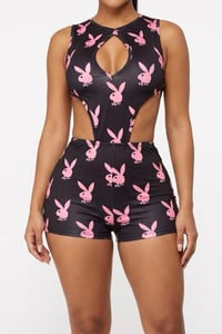 Image 1 of Black Bunny Print 2 Piece Set