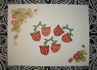 Image 3 of strawberry cats sticker