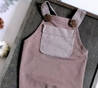 Image 2 of Newborn romper for photo shoots | Dylan | cocoa brown