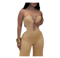 Image 1 of Sleeveless Hollow Jumpsuit