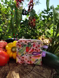 Image 4 of Monedero cuadrado SERGIO HUERTA rosa