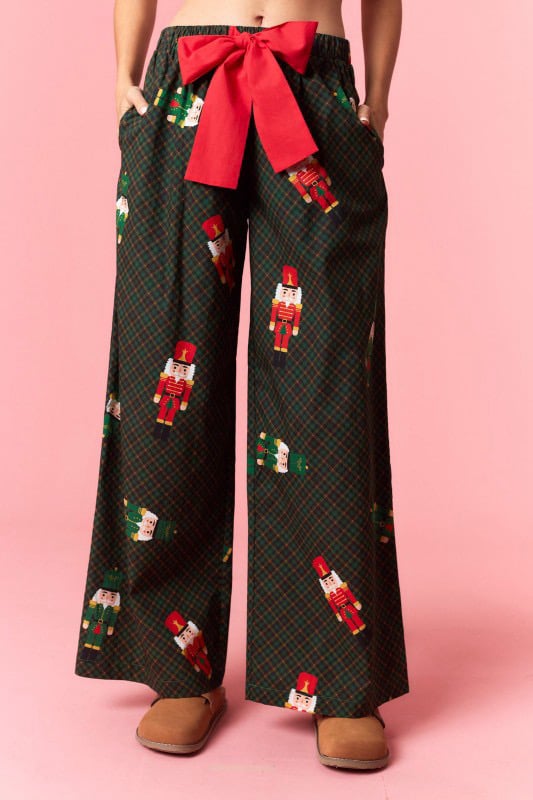 Image of Hunter Green Nutcracker Lounging Pants