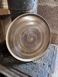 Image 1 of Large 24cm swirling browns plate