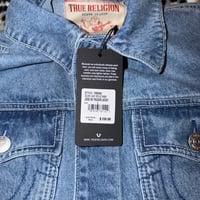 Image 3 of ($160 NWT) True religion denim jacket Large
