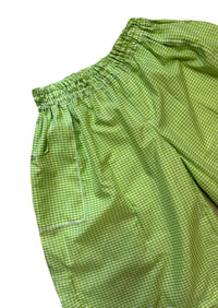 Image 2 of VICHY GREEN MAXI SHORTS