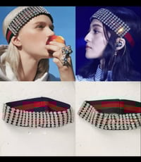 Image 1 of red and green headband 