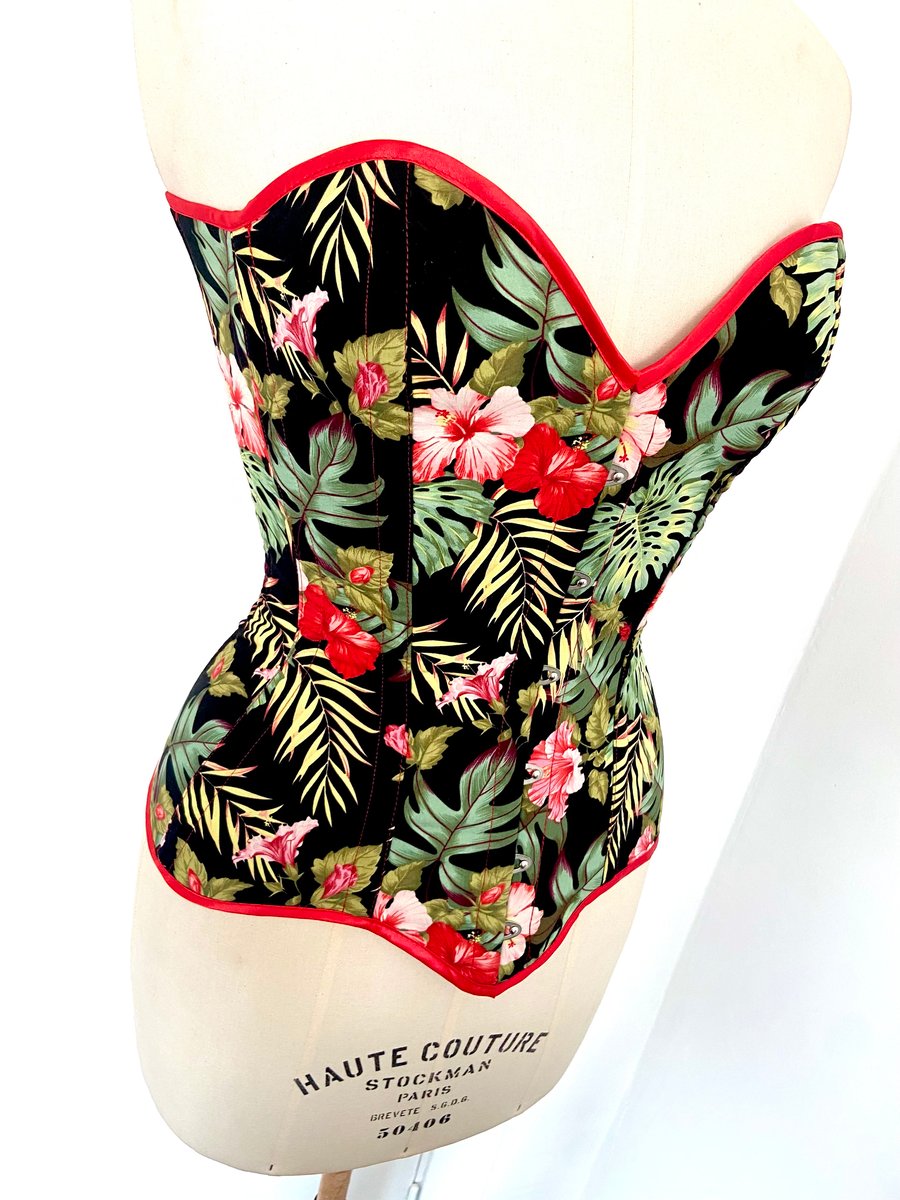 Image of TROPICAL BLACK CORSET