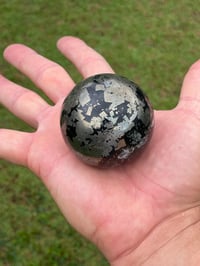 Image 12 of Pyrite In Magnetite Sphere #1421