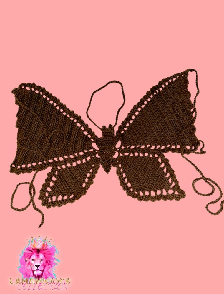 Image of Medium Brown Butterfly Top 
