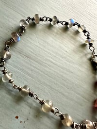 Image 9 of labradorite tourmaline and ruby charm bracelet