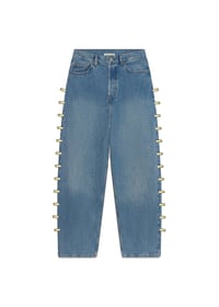 SHELL DROPS (BLUE DENIM)