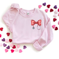 Love Bow stethoscope sweater 