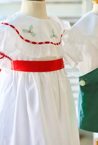 Image 7 of Christmas Holly Portrait Collar Dress