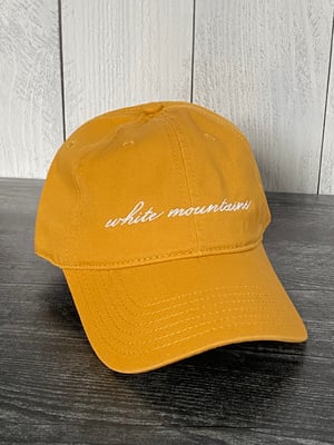 Image of White Mountains Dad Hat - yellow