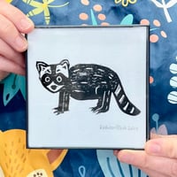 Image 1 of “Raccoon” Framed Mini Print