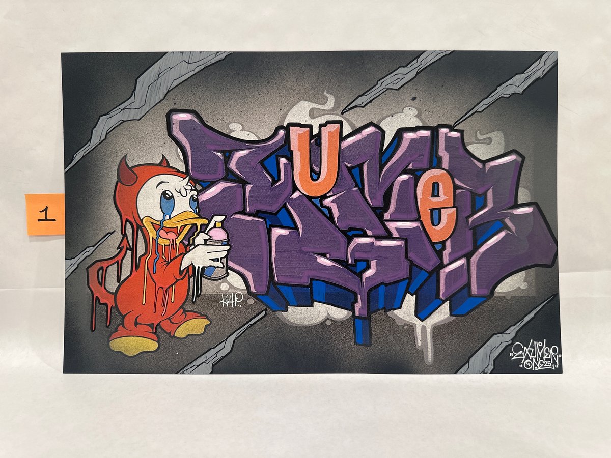 Image of Huey Helloween Vandal Print ***Embellished** 11x 17