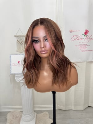 Image of Pink highlight brown free part (ready to ship) 