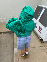 Image 4 of Green “What Is Love” Colheart Camo Zipper Jacket