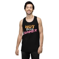 Image 1 of "Hot Priest Summer" Men’s premium tank top