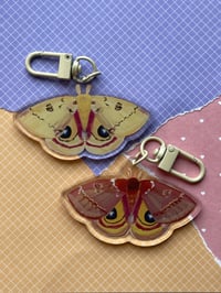 Image 1 of Io Moth Double Sided Keychain