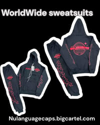 Image 2 of Worldwide Sweatsuit (Black Rose)