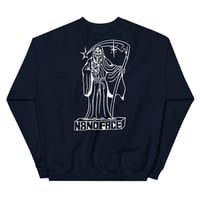 Image 6 of La Muerte by Jacobo Amador Crew Neck Unisex Sweatshirt (+ more colors)