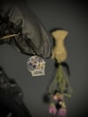 Lavender Skull Necklace
