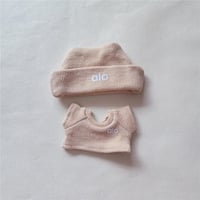 Image 14 of 15 17cm For Labubu Doll Badminton Sports Flat Hat Pants Clothes Sweater Pleated Skirt Outfit Clothin