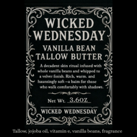 Image 2 of "wicked whipped vanilla bean tallow butter" 3.6oz