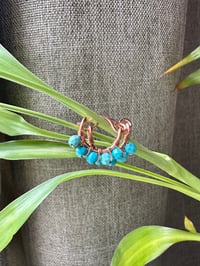 Image 3 of Turquoise (Copper) Swing Earrings