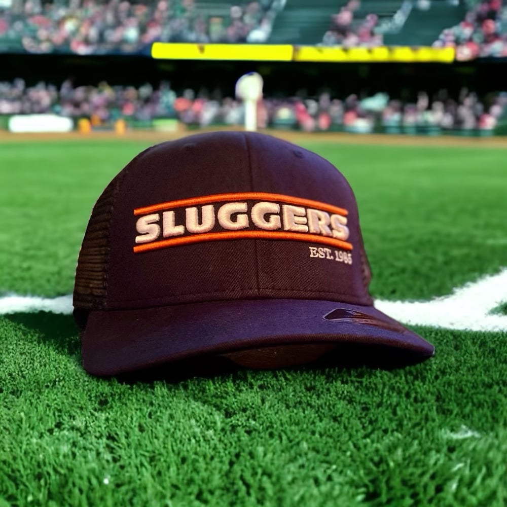 Image of *LIMITED EDITION* Sluggers 'BEAR DOWN' snap back trucker Dome Headwear Cap