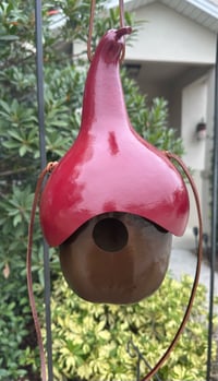 Red Gnome Birdhouse