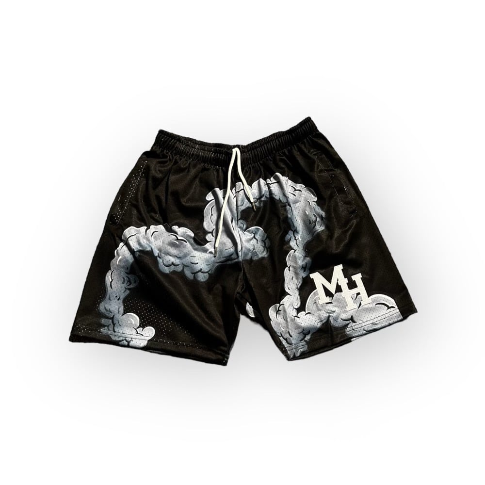 Image of Mens Black/Grey Smoke Shorts