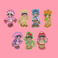 Image 1 of BTS as Strawberry Shortcake <individual stickers>