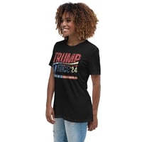 Image 9 of Trump Vance 24 Grunge Stars and Stripes Women's Relaxed T-Shirt