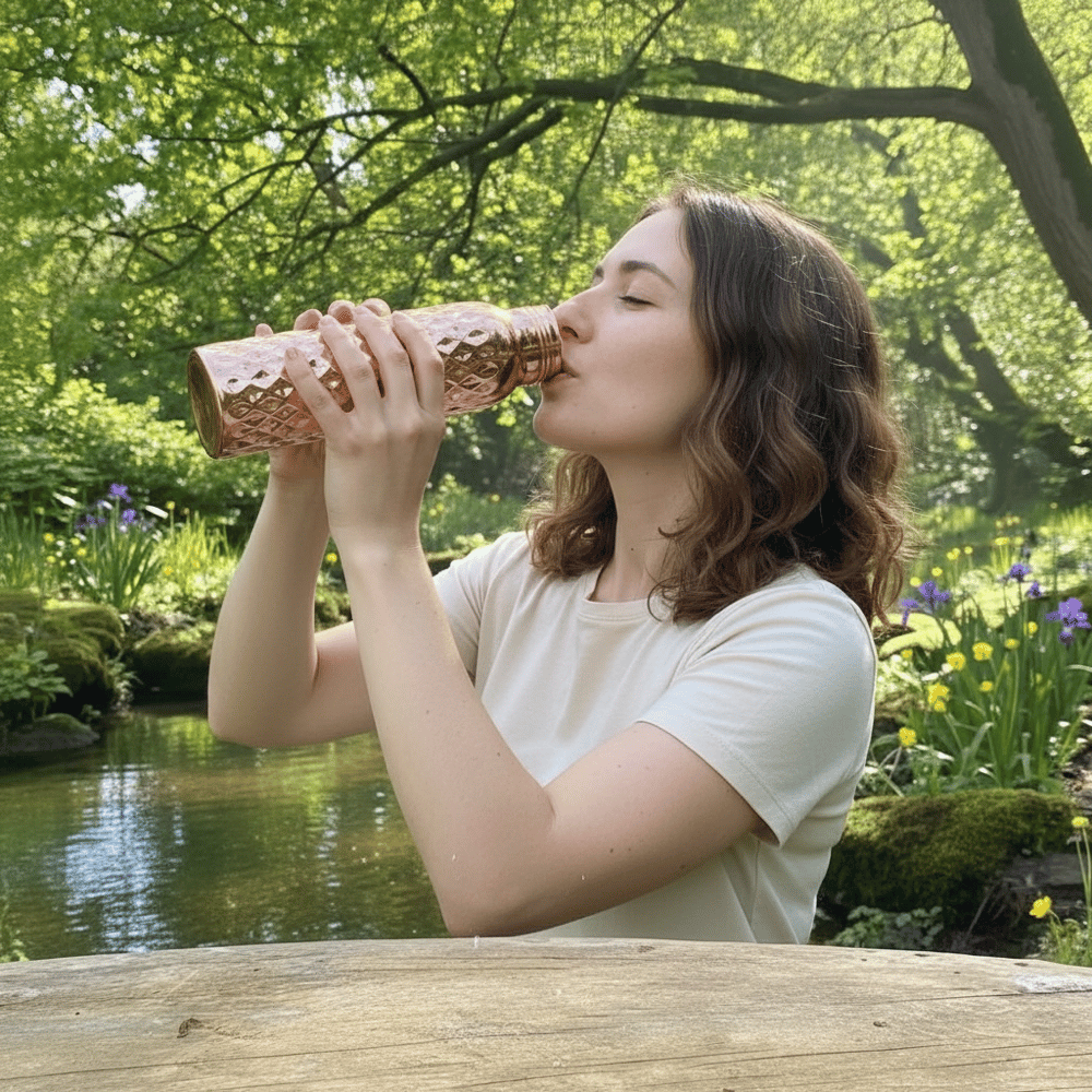 Image of Copper Water bottle #4