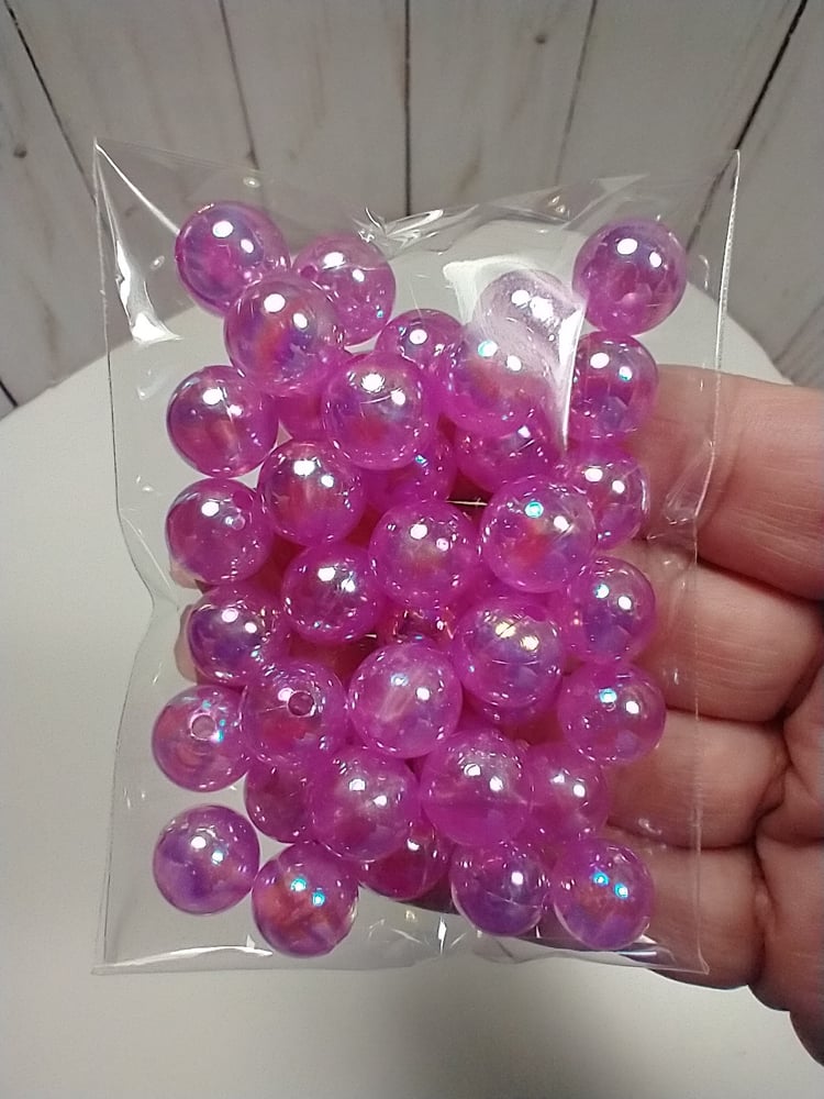 Image of Purple AB Transparent Beads