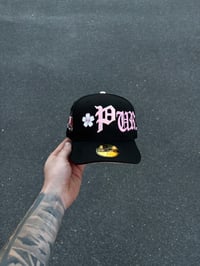 Image 5 of BLACK PINK BRIM PHILADELPHIA PHILLIES “PURIFY” CUSTOM FITTED CAP
