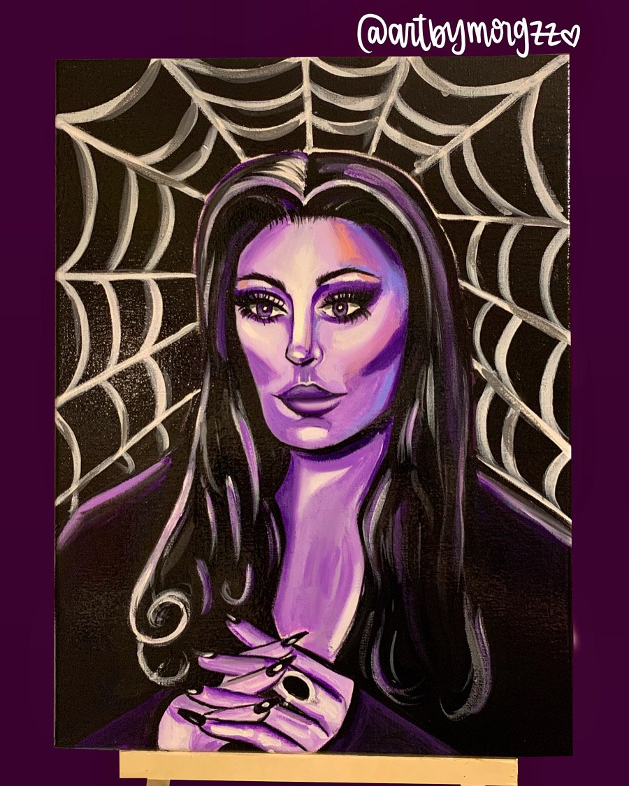 Morticia Addams (original) Broussard Gallery