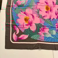 Image 14 of Hermès Cashmere Shawl  "Fleurs de Lotus" by Christiane Vauzelles 140cm