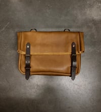 Image 7 of Satchel made in oiled leather with adjustable shoulderstrap UNISEX