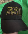 Black New Era 39thirty SSD logo Yellow Outline Hat