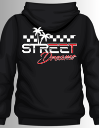 Image 1 of Palm Trees and Checkered Flags Hoodie