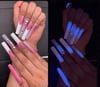 Pink and White Press On Nails 
