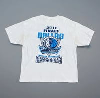 Image 1 of VTG Y2K Dallas Mavericks VS Miami Heat Championship Tee Sz XXL