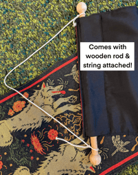 Image 3 of Love & Warmth Wall Scroll Woven Tapestry 