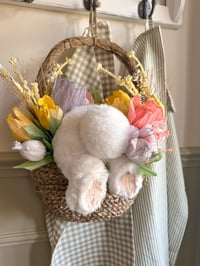 Image 1 of SALE! Display Bunny In Flower Basket
