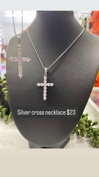 Silver cross necklace 