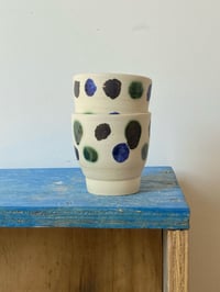 Image 2 of Pair of Polka Dot Cups